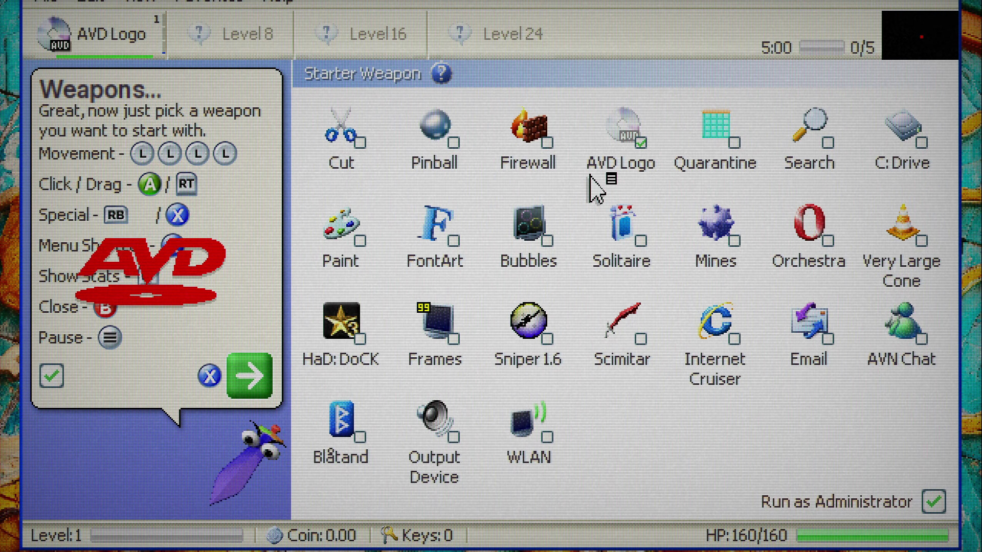 Gameplay de Antivirus Survivors 2003 Professional