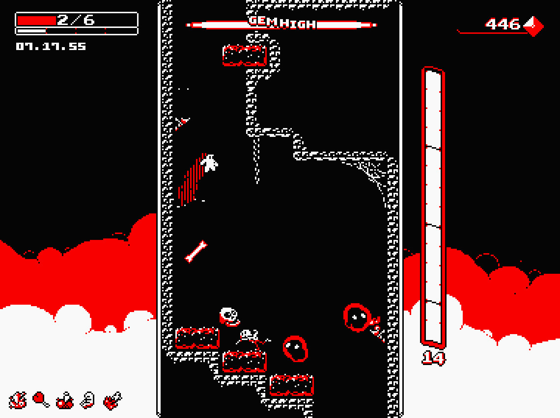 Downwell gameplay