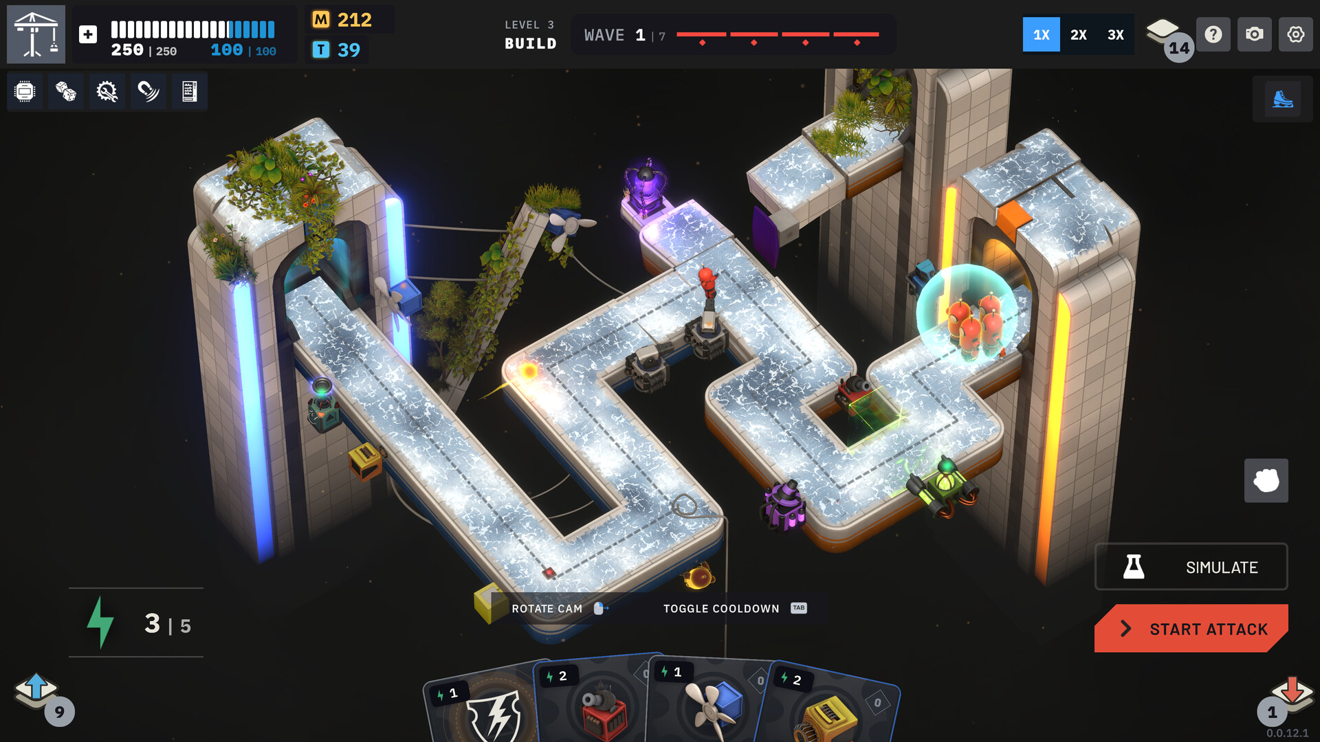 Gameplay de Tower Lab