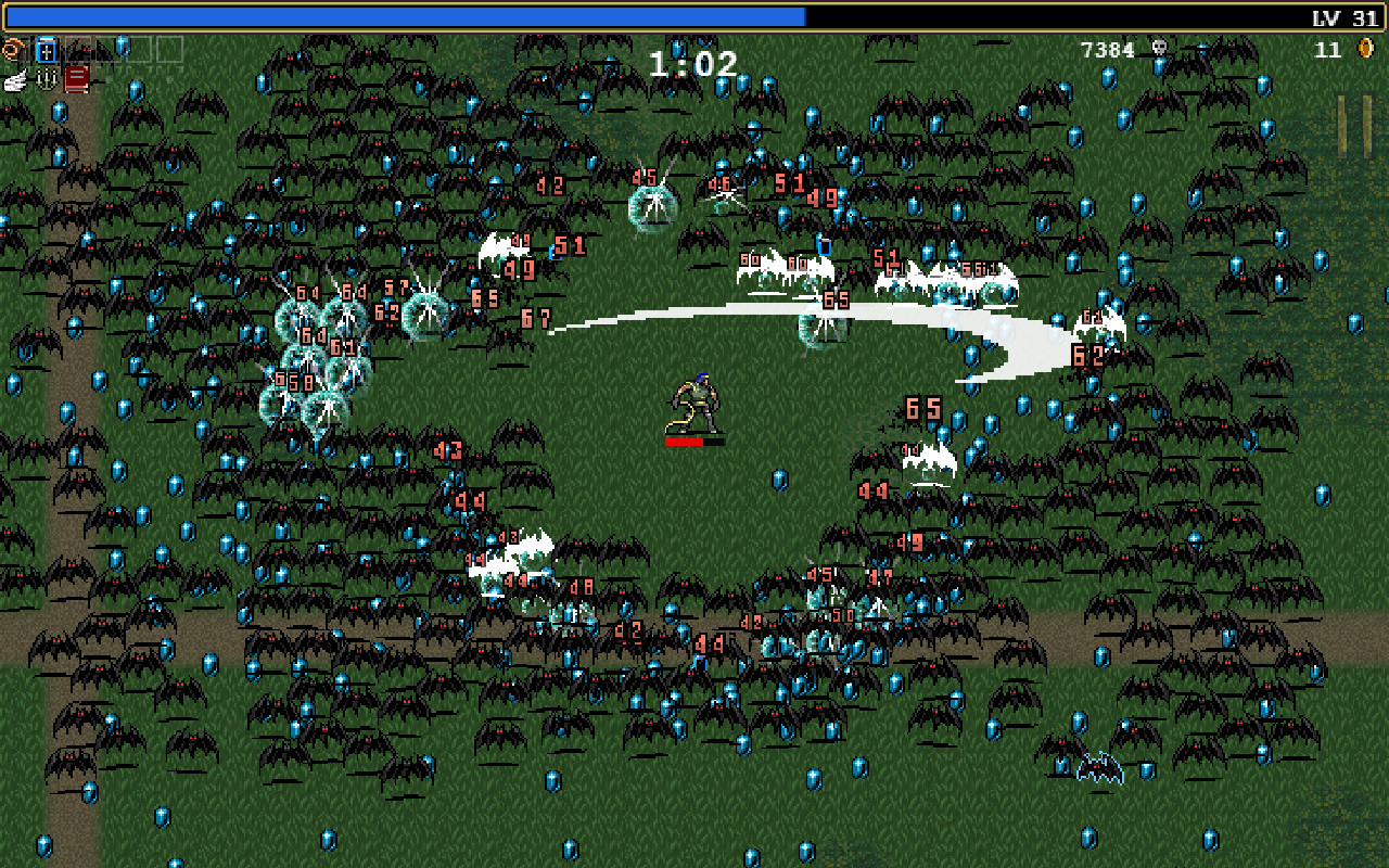 Gameplay de Vampire Survivors